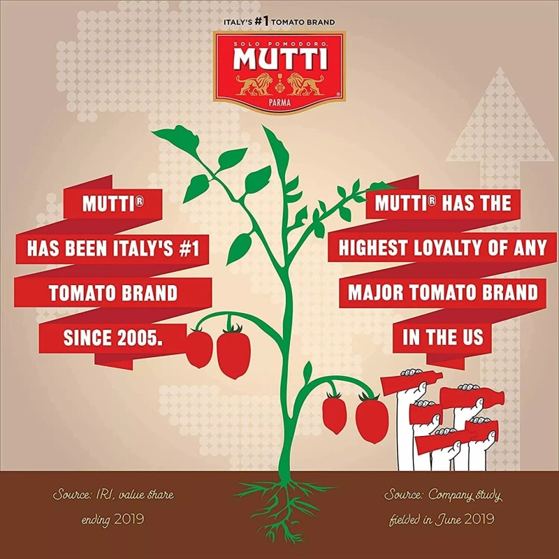 Mutti Organic Tomato Puree (Passata), 19.7 oz. Pack of 6