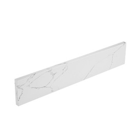 LOCALAND 21 in. W x 4 in. H Engineered Stone Sidesplash for Bathroom Vanity Sink Top in Calaeatta Pearl