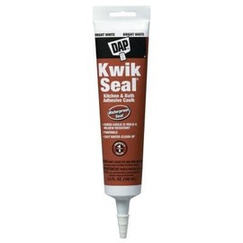 DAP KWIK SEAL Kitchen Bath Adhesive Caulks, 5 1/2 oz Tube, White