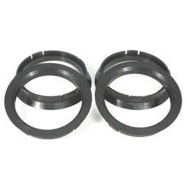 4x Centring Rings 72.5 x 63.4/72 5 to 63 4 Black Compatible with Borbet