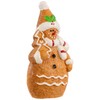 Northlight Frosted Gingerbread Snowman with Cookie Tree Christmas Figurine -