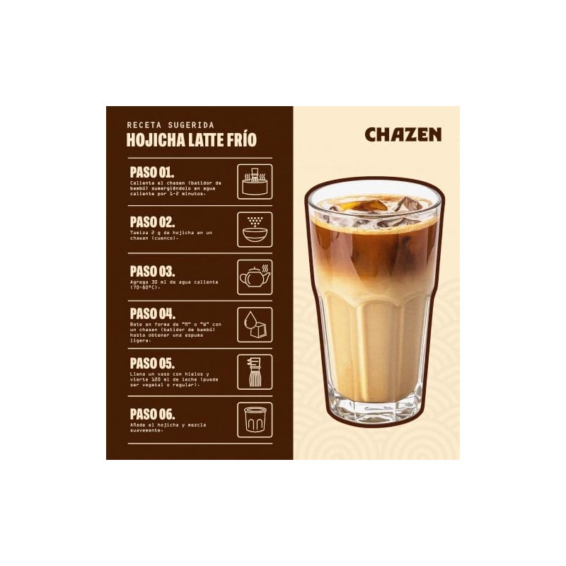 Hojicha Polvo Orgánico Japonés Chazen 50g Verde Tostado