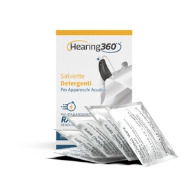 Hearing360 30 Cleaning Wipes for Hearing Aid Hygiene Wipes in Box