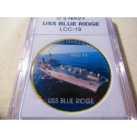 US NAVY - USS BLUE RIDGE (LCC-19) Challenge Coin