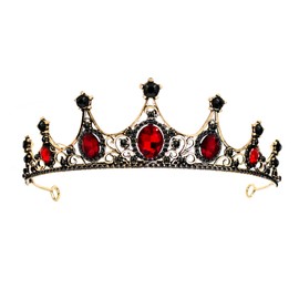 TSKER Baroque Crown, Rhinestone Queen Crowns, Wedding, Tiaras Crowns, Wedding Hair Accessories, Bride, Tiara Women, for Birthday, Wedding, Prom, Princess Parties, Women and Girls