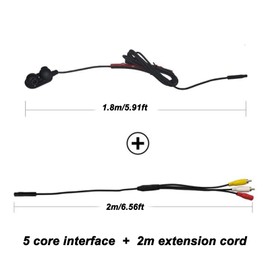 Driver Passenger Side Camera Qiilu Blind Spot Mirrors Car Door Side View Blind Spot Camera HD Night Vision IP68 for Truck RV Van Trailer Emergency Vehicle(Left)