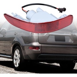 For MITSUBISHI OUTLANDER MK2 2006-2012 Rear Tail Fog Light Lamp Reflector Left/Right Rear Bumper LED Tail Fog Light Reflector Fits For Mitsubishi Outlander Rear Tail Fog Light Reflector