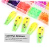 Baluue Fluorescent Butterfly Nail Sequins Boxed Ultra-Thin Dots for Nail