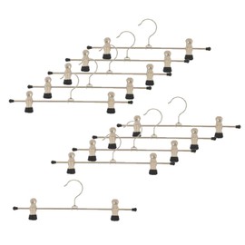 MAWA German Non-Slip Mawa Hangers for Pants Skirts K30D Black 10 Pack