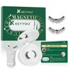 KEYYOU Reusable Magnetic Eyelashes No Glue Needed with Applicator Tool