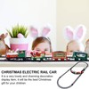 Toddmomy Christmas Train Set Mini Train Figures Mini Electric Railway