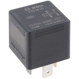 Bosch 0332019457 Mini Relay 12V 20A, IP5K4, Operating Temperature from -40 Degree to 100 Degree C, 4 Pin Relay