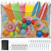 Extra Large Pool Float Storage Bag,79×47 in Hanging Pool Toy