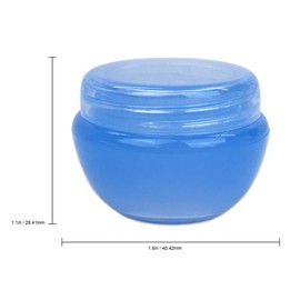 Beauticom® (10G (36 Pieces), Blue) Frosted Container Jars with Inner Liner and Lid for Scrubs, Oils, Salves, Creams, Lotions, Makeup Cosmetics, Nail Accessories, Beauty Aids - BPA Free
