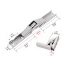 KAFENDA-90 Degree Folding HingesHard Closing Hinges for Cabinet Upgrades-Easy to