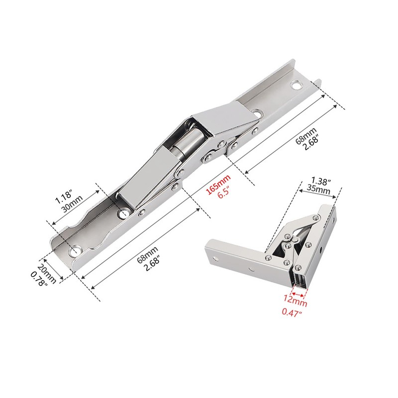KAFENDA-90 Degree Folding HingesHard Closing Hinges for Cabinet Upgrades-Easy to