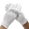 DH 12 Pairs White Cotton Gloves Soft mittens, Jewelry Inspection