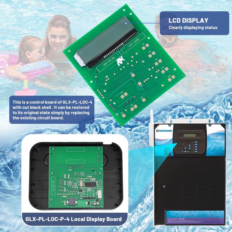 GLX-PL-LOC-P-4 Local Display Control Board Replacement for Hayward PL-P-4 Goldline