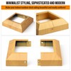 Wocepu 12 pcs 4"x4" (Actual: 3.5"x3.5") Aluminum Deck Post Base