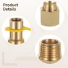 4 Pcs 1/2 Inch Natural Gas Quick Connect Fittings Kit,