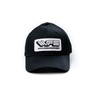 White Farm Equipment Tractor Logo Hat, Solid Black