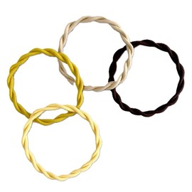Miracle Hair Ring, Will Not Stretch, Will Not Cut, Hair Elastic, About 3 Times Stronger than Market Ring Rubber, Made in Japan, Special Processed Rubber Hair Arrangement (Yellow)