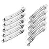 KONTONTY 50pcs Hair Spring Clips Metal Hairpins for DIY Hair