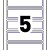 Avery Report Cover Labels, 1" X 3.5", White Rectangle with