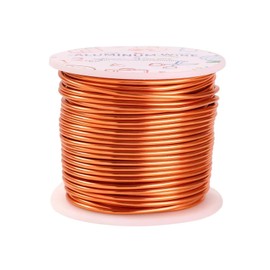 100 Feet Aluminum Wire 12 Gauge Anodized Jewelry Craft Wire Beading Floral Making Wire Bendable Sculpting Metal Wire Rose Gold for Crafts Wreath Jewelry Making