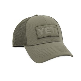 YETI パッチトラッカーハット、オリーブ、ワンサイズ グリーン Free Size