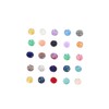 COHEALI 300pcs Round Resin Flat Back Rhinestones for Jewelry Making
