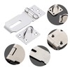 Door Lock Hasp with Door Lock and Screws, Stainless Steel