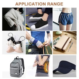 FOROREH Elastic Band Wide Black White, 2 Rolls Elastic Band Spool Sewing Tapes, Wide Flat Elastic Band Spool, Elastic Elastic Band for Clothing, DIY, Crafts, Household, Webbing Sewing Accessories - 10