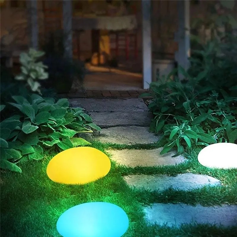 Cobblestone Garden LED Light Solar Powered ProductStyle: 2 pcs