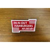In N Out Burger Bumper Sticker California In-N-Out No Delay
