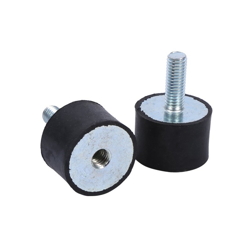 Qiilu 4x M8 M6 Rubber Mounts Shock Absorber Anti Vibration