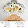 LEVERLOC 2 Pack Corner-adaptive Suction Cup Shower Caddies, Drill-Free Wall