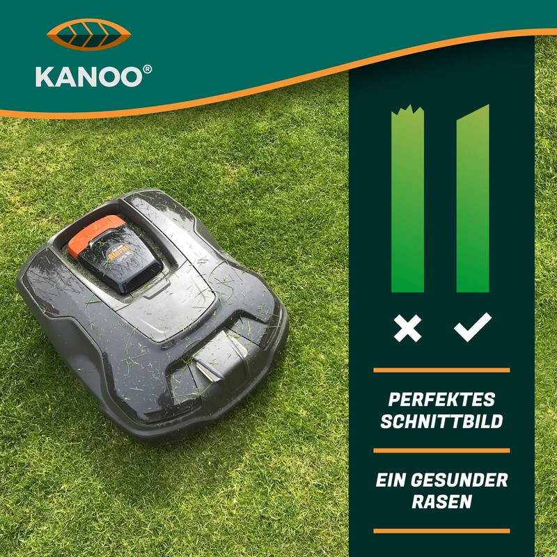 kanoo® Robotic Lawnmower Blade, 30 x Titanium Replacement Blades for