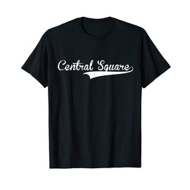 CENTRAL SQUARE Baseball Vintage Retro Font T-Shirt
