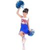 LOLANTA Girls’ Red & Blue Cheerleader Costume, Including Poms, Socks,