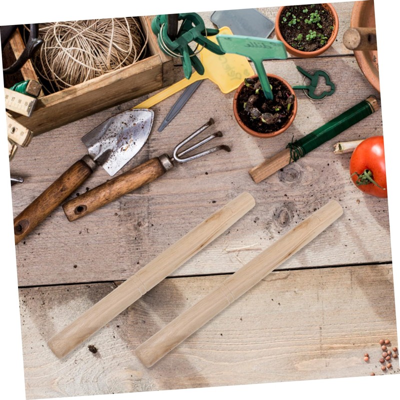 MERRYHAPY 6-Piece Hardwood Handles Replacement for Wooden Hoe Shovel Axe