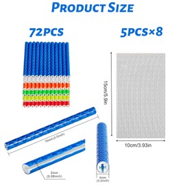 Yeria Bicycle Spoke Reflectors, Reflectors Bicycle, Reflector Stickers for Bicycle, 360° Visibility Bicycle Spoke Reflectors Clips (136)