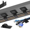 Cable Management Under Desk, 【Hold 15 Cord】【Ultra Adhesion】 Hook and