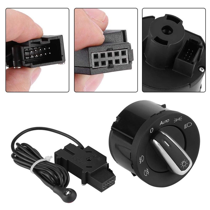 Qiilu Auto Sensor Fog Light Switch with Sensor for MK5