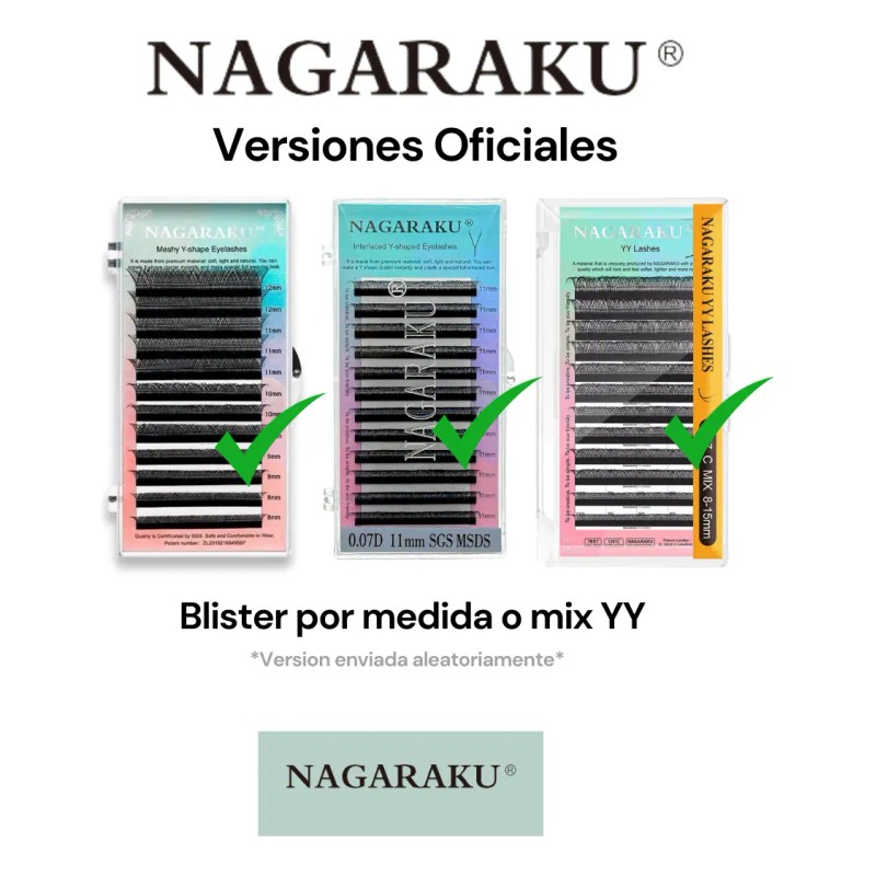 Blister Yy .07 Extensiones De Pestañas Nagaraku Hawaiano