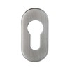 Oval Key Escutcheon Profile Cylinder Stainless Steel Matt Height 9