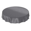 Oilcloth Tablecloth Oilcloth Washable Tablecloth Plain Gloss Plain Anthracite Cut
