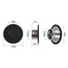 SYSTERM Ventilation Ventilation Plate Valve Black Round Disc Valve Exhaust