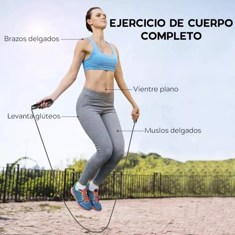 Maíz 5 Pzs Cuerda Saltar Ajustable Antideslizante Ejercicio Gym