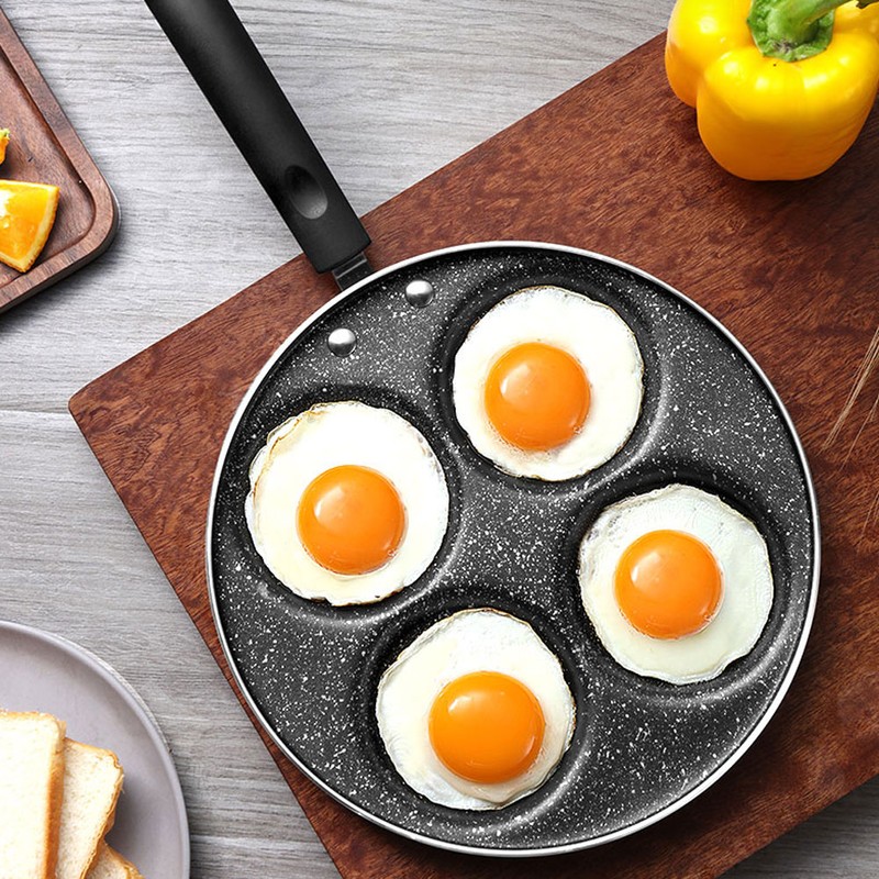 4 Holes Non Stick Coating Frying Pan Home Kitchen Cookware